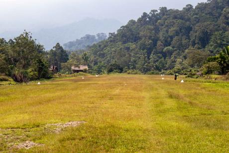 Kaiam airstrip carved out from the bush